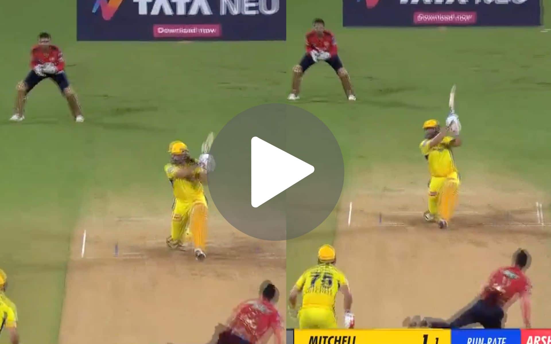 [Watch] MS Dhoni Thrashes Arshdeep For A Six & Four; Continues His Last-Over Heroics